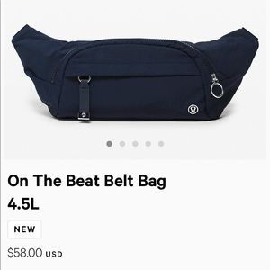 Lululemon on the beat belt bag (fanny pack)
